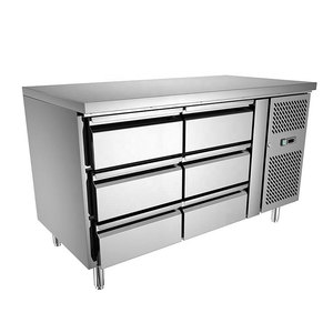 Équipement de réfrigération commerciale robuste, <span class=keywords><strong>réfrigérateur</strong></span> sous comptoir pour restaurants / réfrigérateurs à congélateur inférieur - Product Image 5