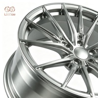 Jantes de voiture en gros 20 pouces 5x115 Argent Métallisé Durables à rayons fendus pour roues de voitures particulières