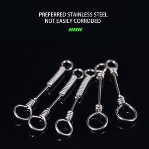 Acier inoxydable Pivotant Stinger Pêche Leurre Connecteur Ressort Serrure <span class=keywords><strong>Snap</strong></span> Carpe Pêche Explosif Crochet Pivotant Connecteur Clip - Product Image 4