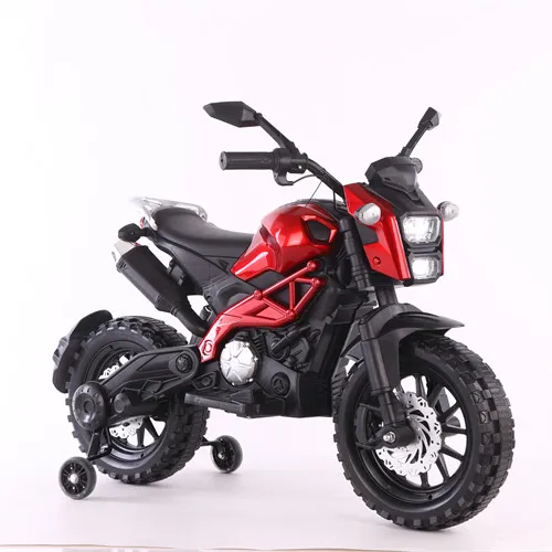 DLS 12V Battery Bike Motorcycle Kid Mini Electric Small Motorbike Children Plastic Toys Ride-on Cars Oversized Unisex CN HEB