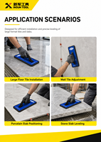 Outil de pose de carrelage mural et de sol de qualité industrielle, batteur manuel pour carreaux et briques, niveleur vibrant en caoutchouc, tapette manuelle, OEM ODM, garantie 3 ans