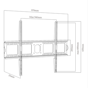 Bán buôn cố định kích thước lớn <span class=keywords><strong>TV</strong></span> Wall Mount Bracket màn hình <span class=keywords><strong>TV</strong></span> đứng cho 43-85 inch <span class=keywords><strong>LCD</strong></span> LED <span class=keywords><strong>TV</strong></span> <span class=keywords><strong>TV</strong></span> kệ - Product Image 2