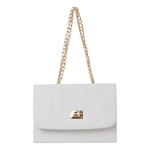 Sac à bandoulière blanc en plastique pour femme Fana Melina, matériau moulé durable, compatible vegan, usage adulte - Product Image 1