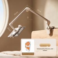 Support de tablette professionnel CT19 flexible à bras long, support paresseux étanche en alliage d'aluminium pour chevet et bureau