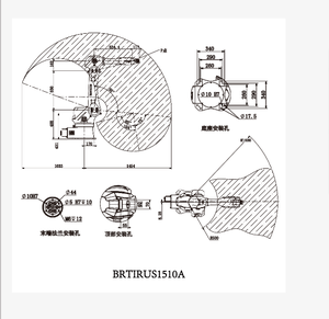 BRTIRUS1510A Nuevo Brazo Robótico Industrial Articulado Universal de 6 Ejes, Servomotor BORUNTE, IP54, 5700W, 220V, 160kg, Superventas - Product Image 4