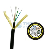 Cable ADSS Autosoportado Monomodo G652D, 6, 48, 24, 12 Hilos, Cable Aéreo Monomodo, Rollo de Cable de Fibra Óptica ADSS