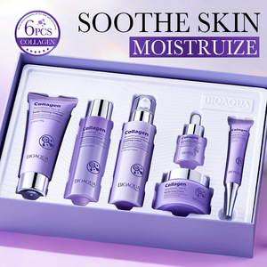 Kit de soin de la peau pour le <span class=keywords><strong>visage</strong></span> hydratant à 6 pièces, collagène de type III recombinant, énergisant. Cosmétiques en gros en petites séries. - Product Image 1