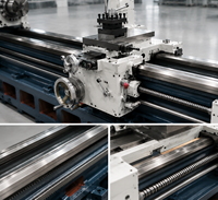 Tour à métaux industriel manuel CW6163 11kW, alésage de broche 104mm pour le filetage et le tournage de brides d'arbre