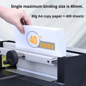 Relieuse de documents de bureau en métal Kuayin WD-40B, origine Chine, fonctionnement manuel, pour contrats, archives, fichiers, livres, utilisation graphique - Product Image 3