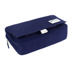 Estuche para lápices de lona con tapa abatible para estudiantes, bolsa de almacenamiento de papelería de doble capa de gran capacidad, creativa, de alto nivel estético - Product Image 3