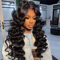 Perruque en cheveux humains bouclés crépus 13x4 HD Lace Front, vierges vietnamiens, cuticules alignées, pré-épilées, pour femmes noires - Vente en gros