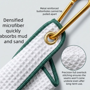 CZFIT New High-quality <b>Golf</b> Slim Towel, Portable and Durable Absorbent Towel with Hanging Buckle, Hot Selling and Customizable - Product Image 6