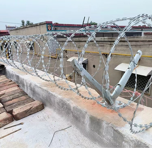 Hot Dipped Galvanized Razor <b>Barbed</b> <b>Wire</b> Coil PVC Coated Iron and Stainless Steel <b>Wire</b> for Fences and Prisons - Product Image 4