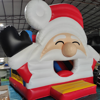 Château gonflable de Noël en PVC avec toboggan et souffleur – Offre spéciale