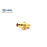 Serie SMA macho/hembra conector de cable RF SMA hembra soldadura montada en mamparo para cable 141