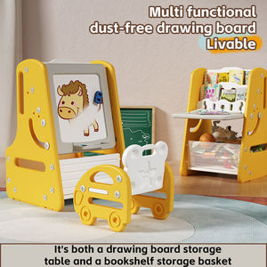 3-في-1 ، حامل فني بلاستيكي محمول ، لوحة خربشب مغناطيسية ، ألعاب السبورة متعددة الوظائف للأطفال - Product Image 2