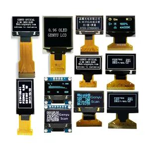 Small Lcd Screen Module Panel Mini 128X32 128X64 OLED Customized Fpc Spi I2c Micro Monochrome 0.91 0.96 Oled Display