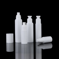 Flacon vide de luxe blanc AS sans air de 15ml, 30ml, 50ml, 80ml, 100ml, 120ml pour lotion, essence, liquide, flacon pompe à vide, flacon pulvérisateur