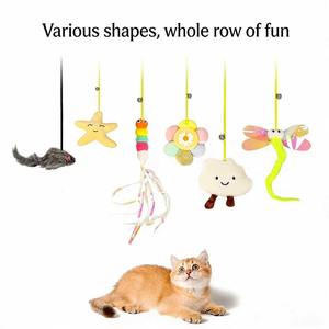 Juguete Interactivo para Gatos con Varita Mágica Simulada y Plumas Colgantes - Product Image 6