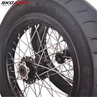 Roues Supermoto Surron LBX Race Ready de 17 pouces, pré-équilibrées, moyeu CNC en aluminium 7116-T6, performance pour moto électrique tout-terrain