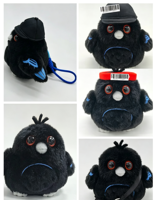 Porte-clés en peluche oiseau, petit, doux, rembourré en coton PP, mignon, dessin animé, moelleux, pour breloque de sac, anneau porte-clés, personnalisable OEM