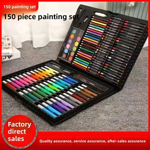 Trẻ Em Của 150 Mảnh Nhựa Paintbrush Hộp Quà Tặng Cho Trẻ Em & Sinh Viên Màu Nước Bút Nghệ Thuật Vẽ Thiết Lập Học Tập Văn Phòng Phẩm - Product Image 2