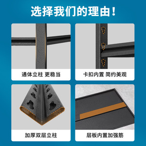 ชั้นวางของโลหะยี่ห้อ Yan En แบบ 5 ชั้น ปรับระดับได้ สำหรับคลังสินค้า โรงรถ ห้องใต้ดิน ใช้งานได้หลากหลาย - Product Image 5