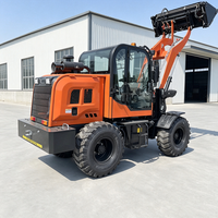 Yuanxing Günstiger Preis 1,2 Tonnen Mini Hydraulischer Radlader Kompakter Kleiner Frontlader mit Schaufel