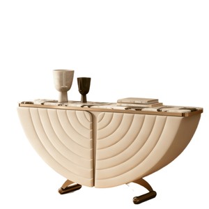 <span class=keywords><strong>Console</strong></span> <span class=keywords><strong>d</strong></span>'<span class=keywords><strong>entrée</strong></span> moderne minimaliste de luxe léger en marbre et acier inoxydable pour appartement, villa, salon, couloir, maison - Product Image 5