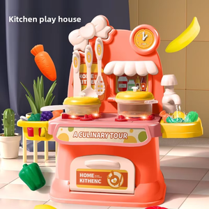 Ensemble de <span class=keywords><strong>cuisine</strong></span> en plastique pour enfants, jouet de <span class=keywords><strong>simulation</strong></span> de <span class=keywords><strong>cuisine</strong></span> réaliste avec fonction de pulvérisation miniature, jouet éducatif pour les enfants de 4 à 6 ans - Product Image 1