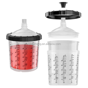 Vaso desechable PPS de 600 ml <span class=keywords><strong>para</strong></span> <span class=keywords><strong>pistolas</strong></span> de pulverización HVLP/LVLP en pintura automotriz - Product Image 2