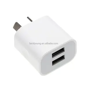 AU Plug Dual USB caricatore per cellulare 2 porte ricarica rapida 5 v2a adattatore di alimentazione da parete da viaggio per Smart Phone Australia nuova zelanda