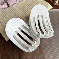Nouvelle pince à cheveux en PVC 2026, style coréen simple et élégant, pince plate personnalisée haut de gamme pour femme