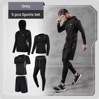 Ensemble de survêtements grande taille pour hommes en polyester respirant imprimé, taille élastique, vêtements de sport personnalisables pour l'entraînement en équipe