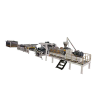 Máquina de extrusión de láminas de plástico ABS, línea de producción de película de embalaje de alimentos, rígida, transparente, de alta salida