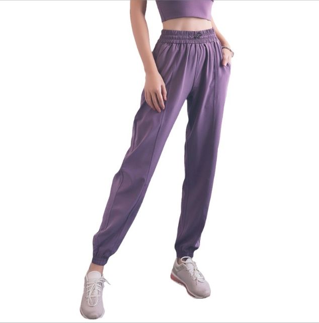 Sun Protection Drawstring High Waist Fitness Quick Dry Loose Casual Harem Pants Drawstring Running Women's Sports Pants