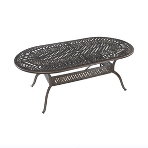 Ensemble de salle à manger d'extérieur moderne 8 places en fonte d'aluminium <span class=keywords><strong>Table</strong></span> et <span class=keywords><strong>chaises</strong></span> ovales légères pour meubles de jardin parc hôtel restaurant - Product Image 6