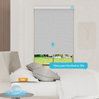 Persianas Enrollables Eléctricas Inteligentes Fáciles de Instalar, con Protección UV 100% Blackout, para Ventanas