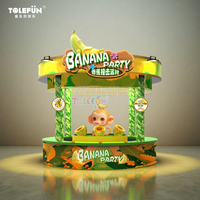 Lanceur de bananes géant Tolefun pour plusieurs joueurs, idéal pour les jeux de stand de carnaval sur le thème de la forêt tropicale en extérieur
