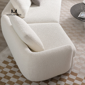 Wholesale Modern Luxury Boucle Corner <b>Sofa</b> L Shaped Sectional <b>Sofa</b> <b>for</b> Living Room Apartment Hotel Project - Product Image 4
