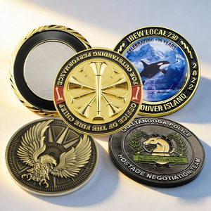 Pièces de monnaie commémoratives personnalisées en métal 3D/2D, fabrication directe d'usine - Product Image 5