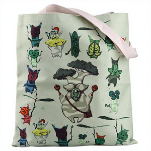 Sac fourre-tout réutilisable en toile BAUNA, personnages de la légende de Zelda Korok - Sac à bandoulière et à main pour papa - Product Image 1