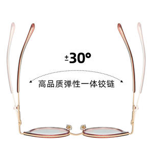 86020 Monturas de Gafas Redondas Anti-Luz Azul para Mujer con Diseño de Diamantes de Imitación, Montura Completa, Lentes AC, Forma Ovalada - Product Image 4