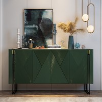 Buffet de luxe noir, meuble de rangement moderne, console pour entrée, salle à manger, salon, meubles de maison