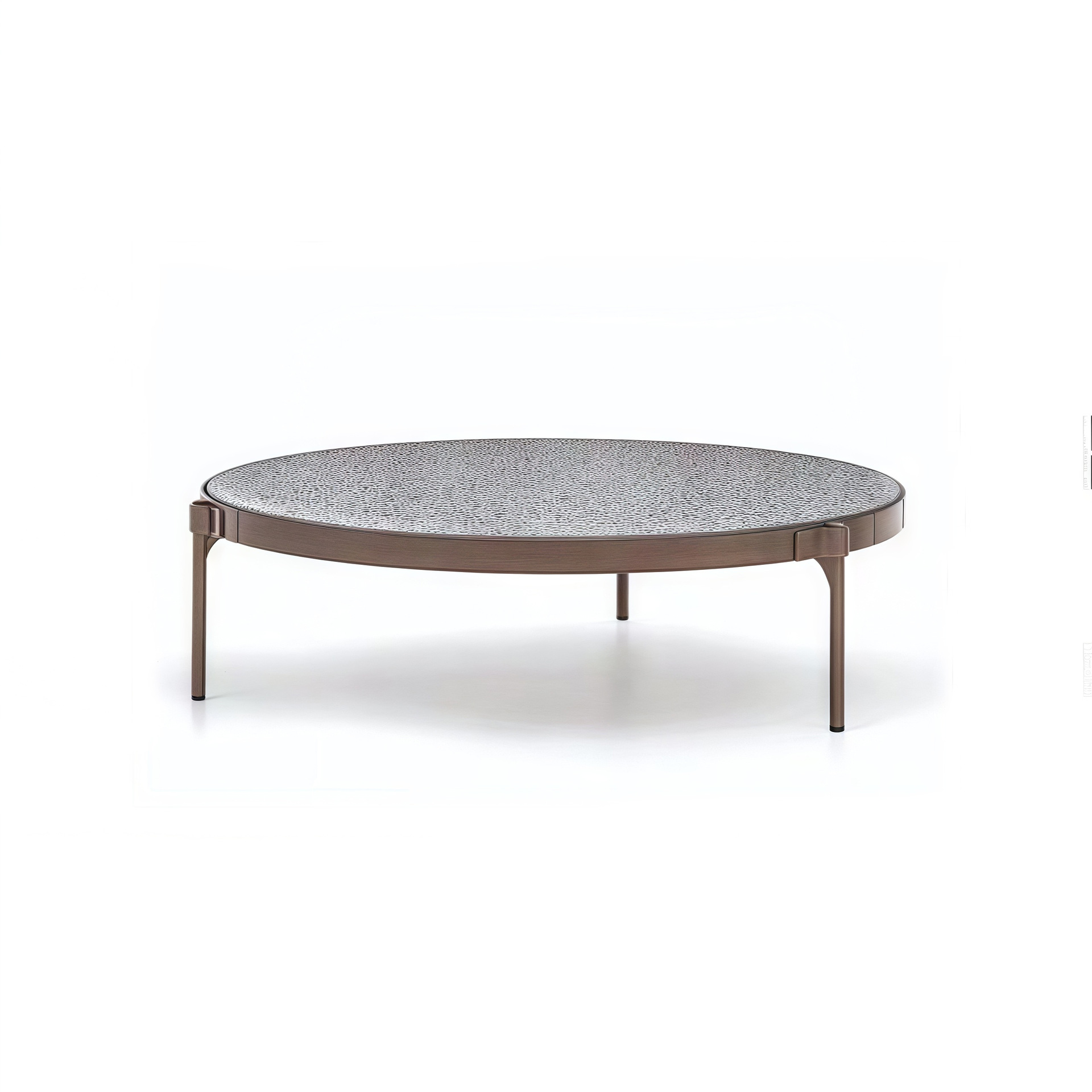 Mesa de té redonda grande, diámetro 8035 cm.