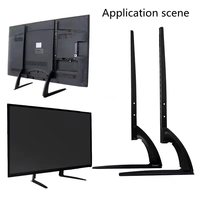 Support de télévision de bureau universel en acier pour moniteurs 32 ''-75'' pouces Base de support de télévision de salon pour utilisation sur table