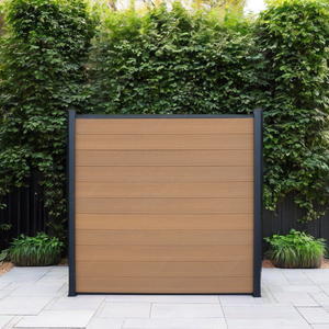 سياج خارجي مركب من الخشب والبلاستيك مقاوم للماء ويوفر الخصوصية، لوح سياج WPC للحدائق/الديكور الخارجي - Product Image 5