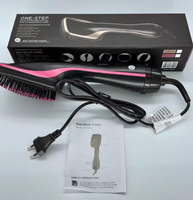 Sèche-cheveux 3 en 1 1000W US avec technologie ionique négative, contrôle intelligent de la température, brosse à air chaud, brosse électrique à palettes