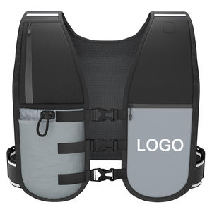 कस्टम पुरुष महिला आउटडोर चलने वाली साइकिल हल्के समायोज्य वाटरप्रूफ नेप्रोन चिंतनशील जलरोधी नीरस परावर्तन चलने वाली बनियान - Product Image 1