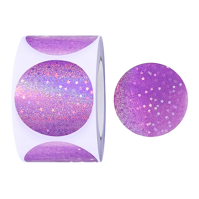 étoile violette holographique